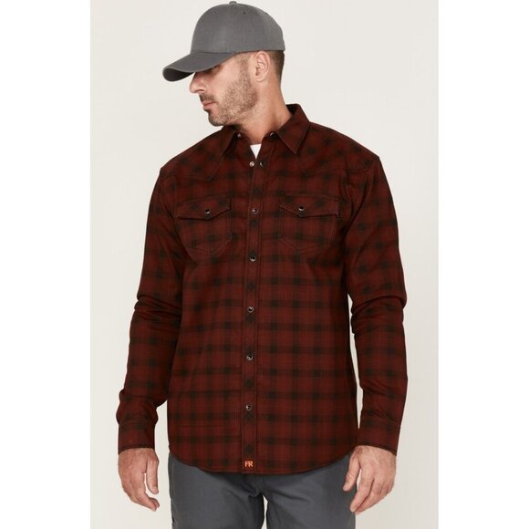 Cody James Men's flannel Plaid Print Long Sleeve Snap Work Shirt Men’s size XL m - Picture 8 of 9